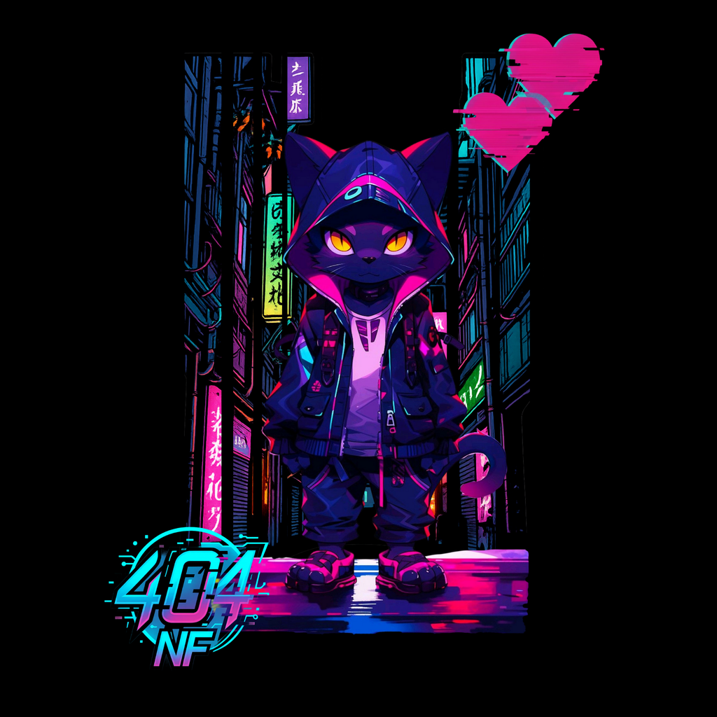 404NF - 011: Neon Cat