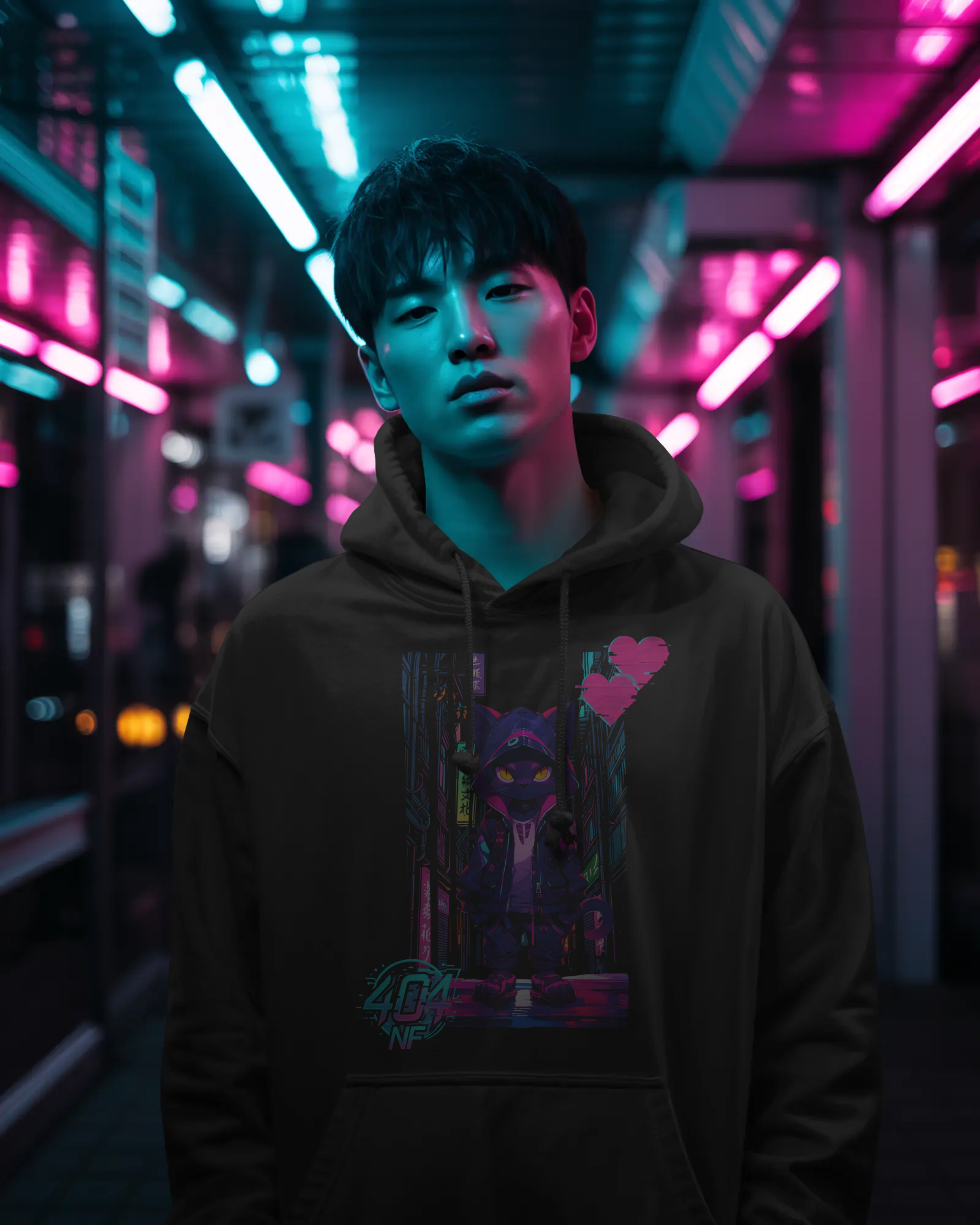404NF - 011: Neon Cat